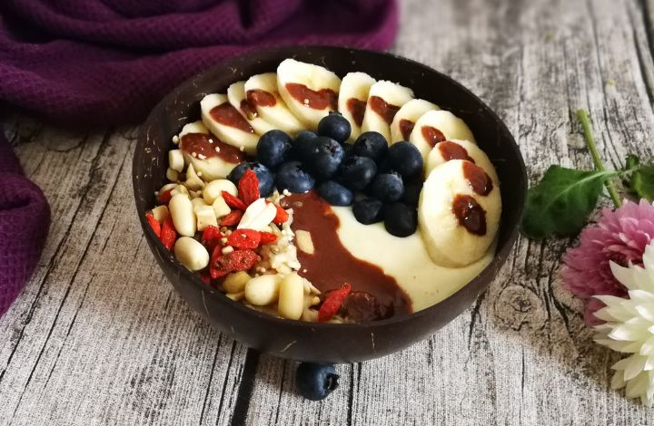 LowCarb Grießbrei mit Flohsamenschalen