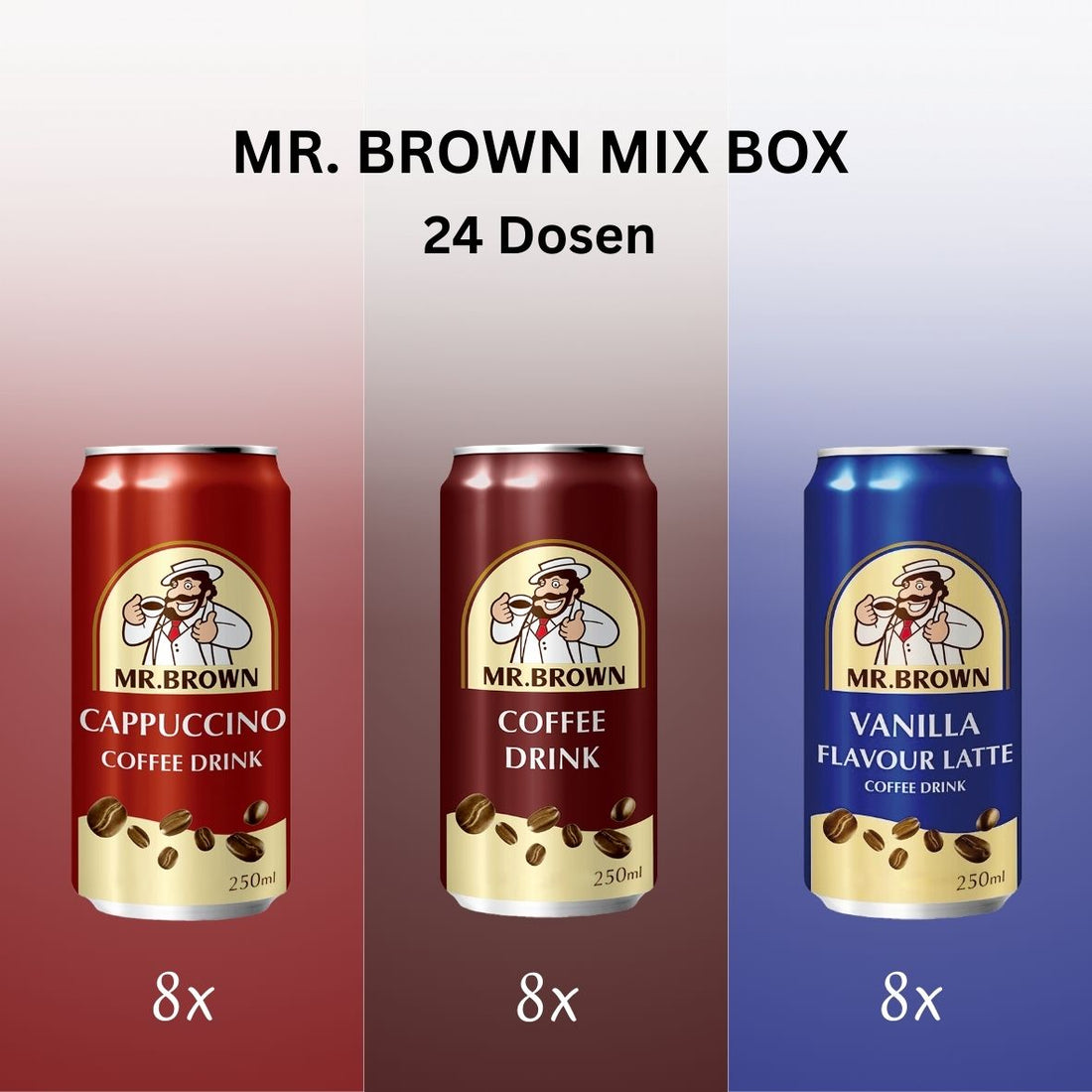 MR. BROWN Coffee Drink MIX BOX 24er Pack