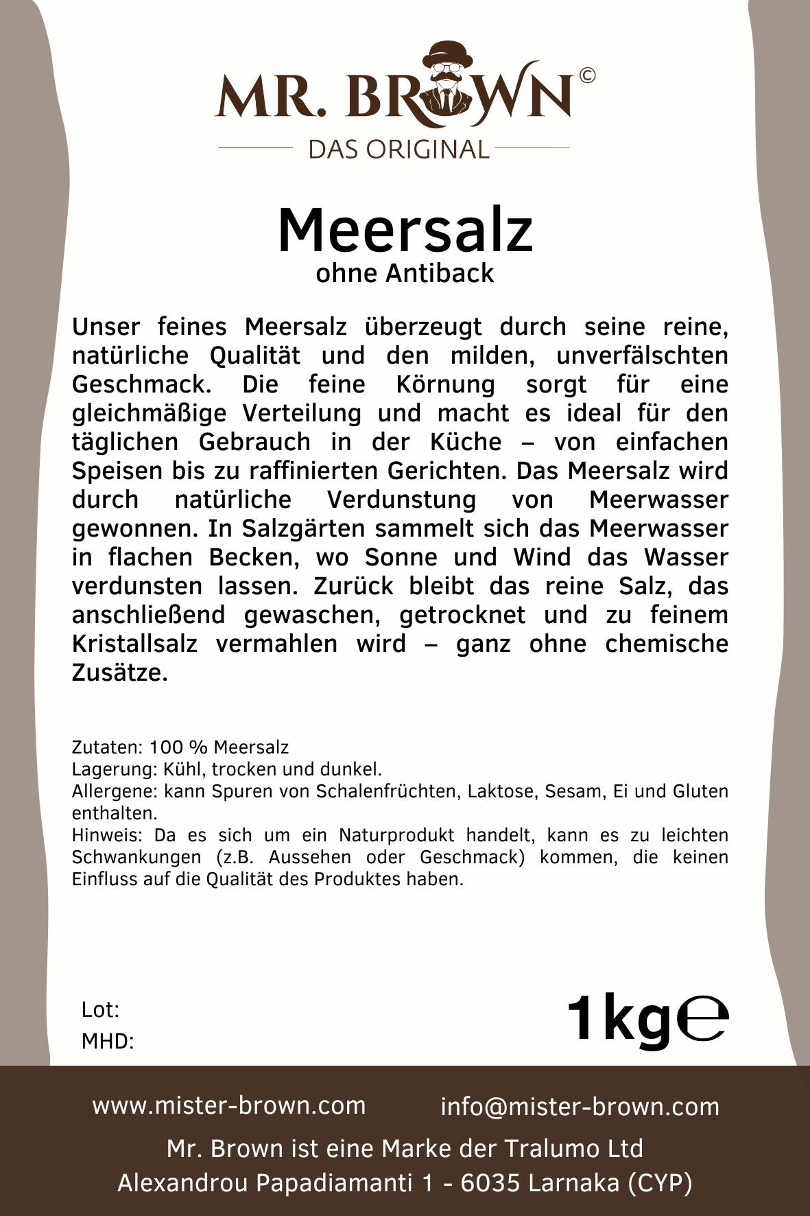 Meersalz fein 1kg