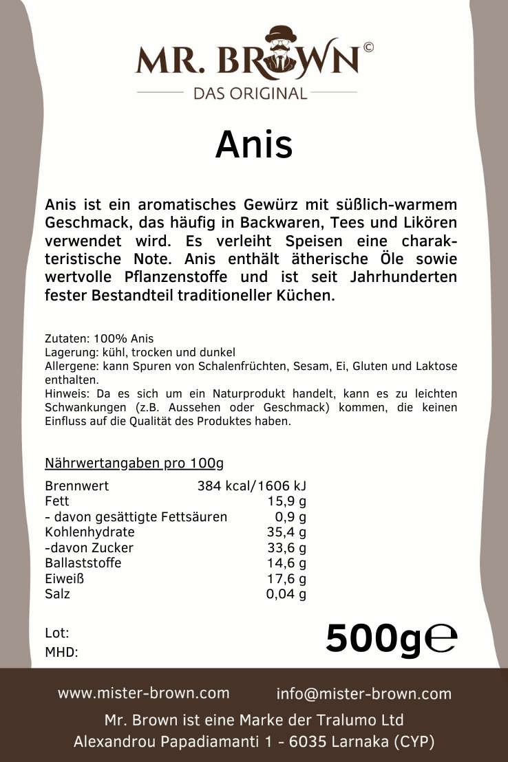 Anis 500g