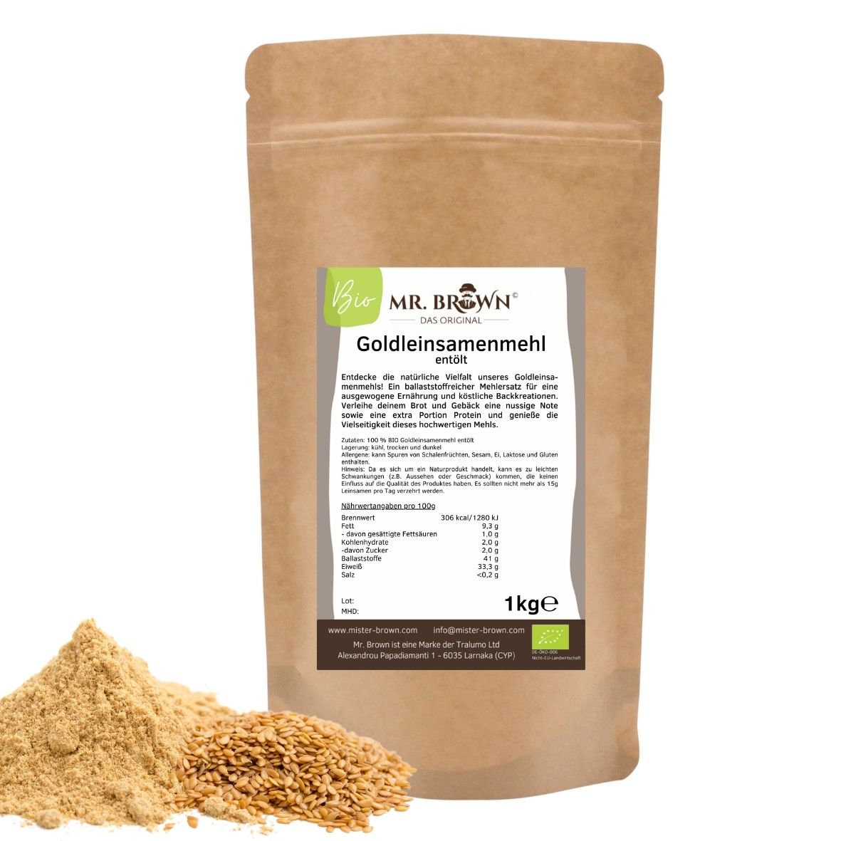 BIO Goldleinsamenmehl entölt 1kg