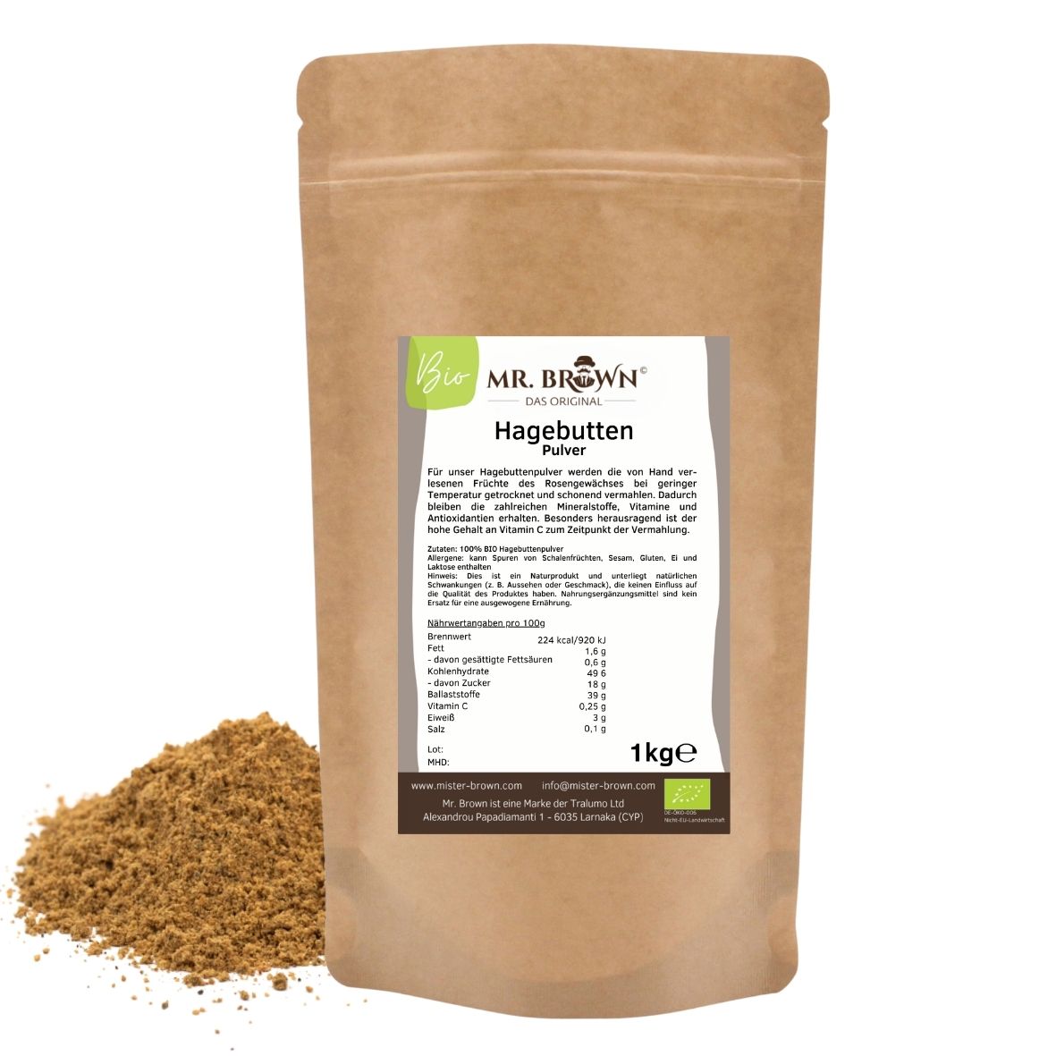 BIO Hagebuttenpulver 1kg