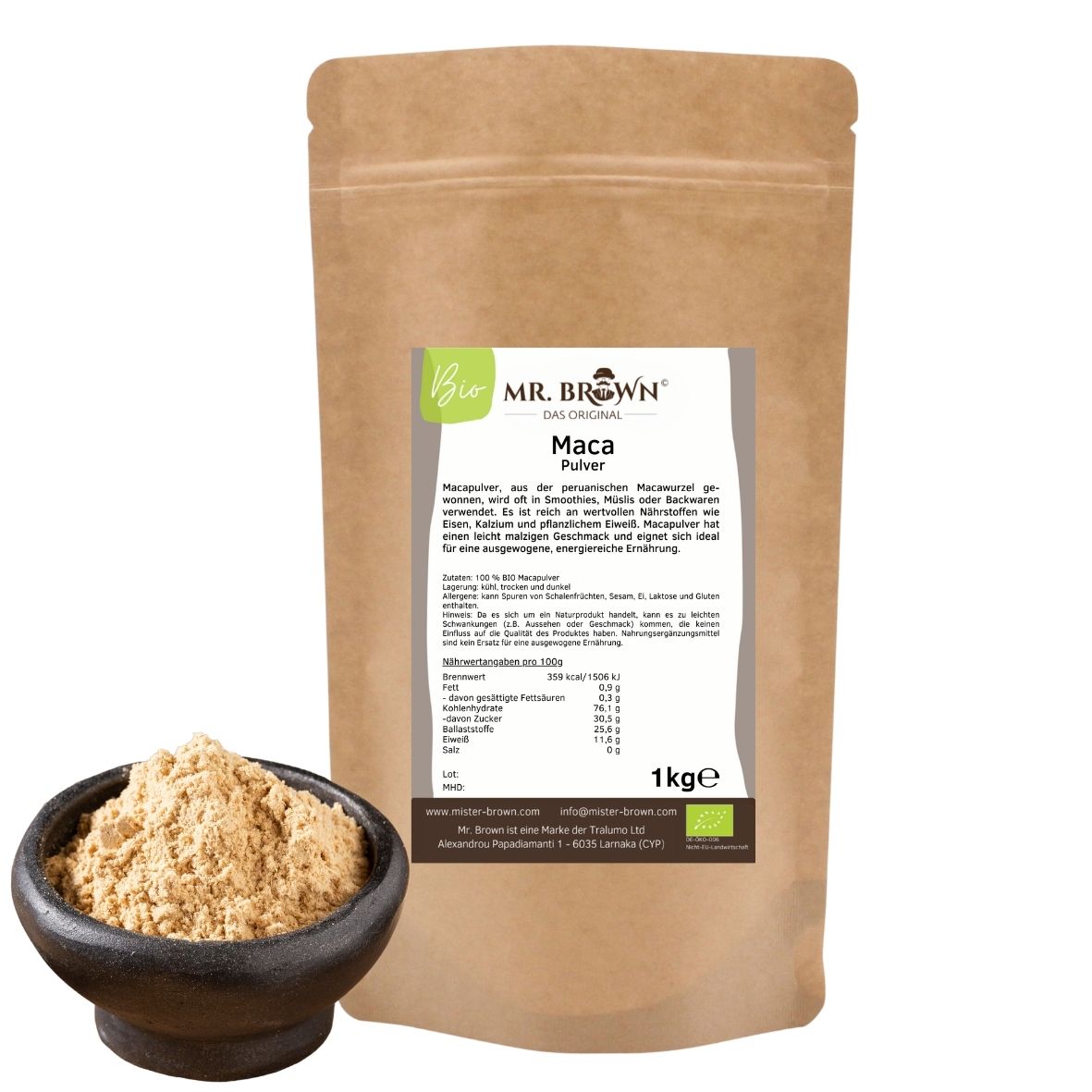 BIO Maca Pulver 1kg