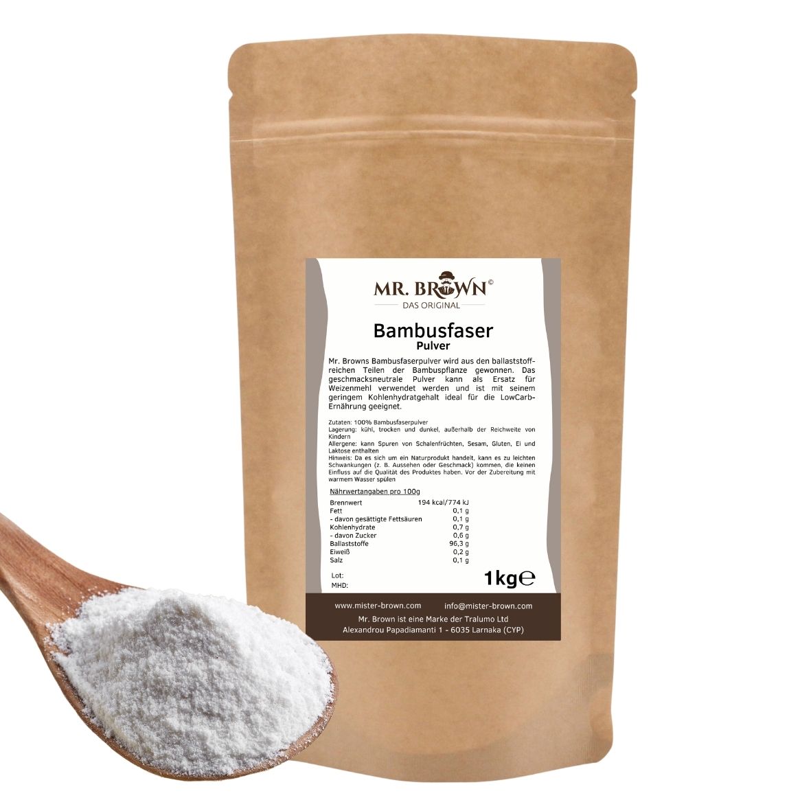 Bambusfaserpulver 1kg – MR. BROWN Shop