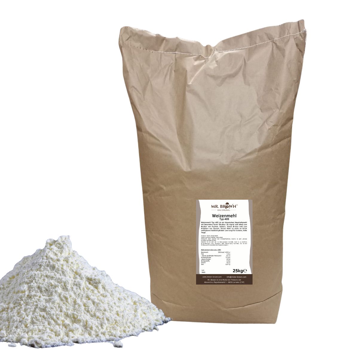 Weizenmehl Typ 405 - 25kg Sack