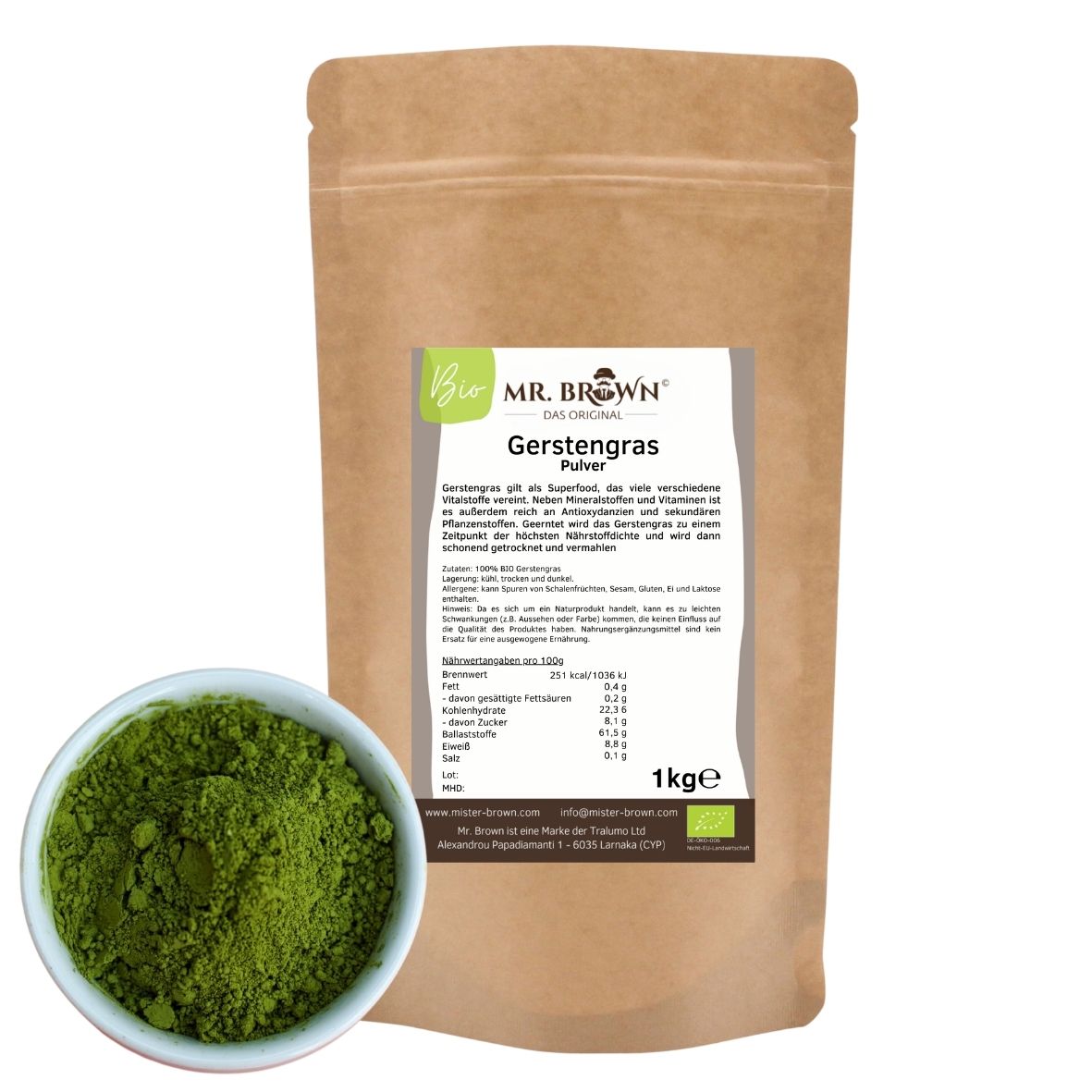 BIO Gerstengraspulver 1kg