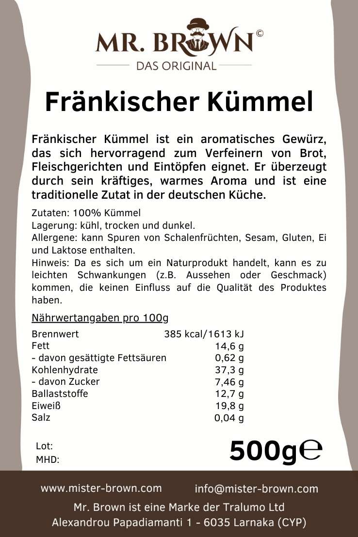Fränkischer Kümmel 500g