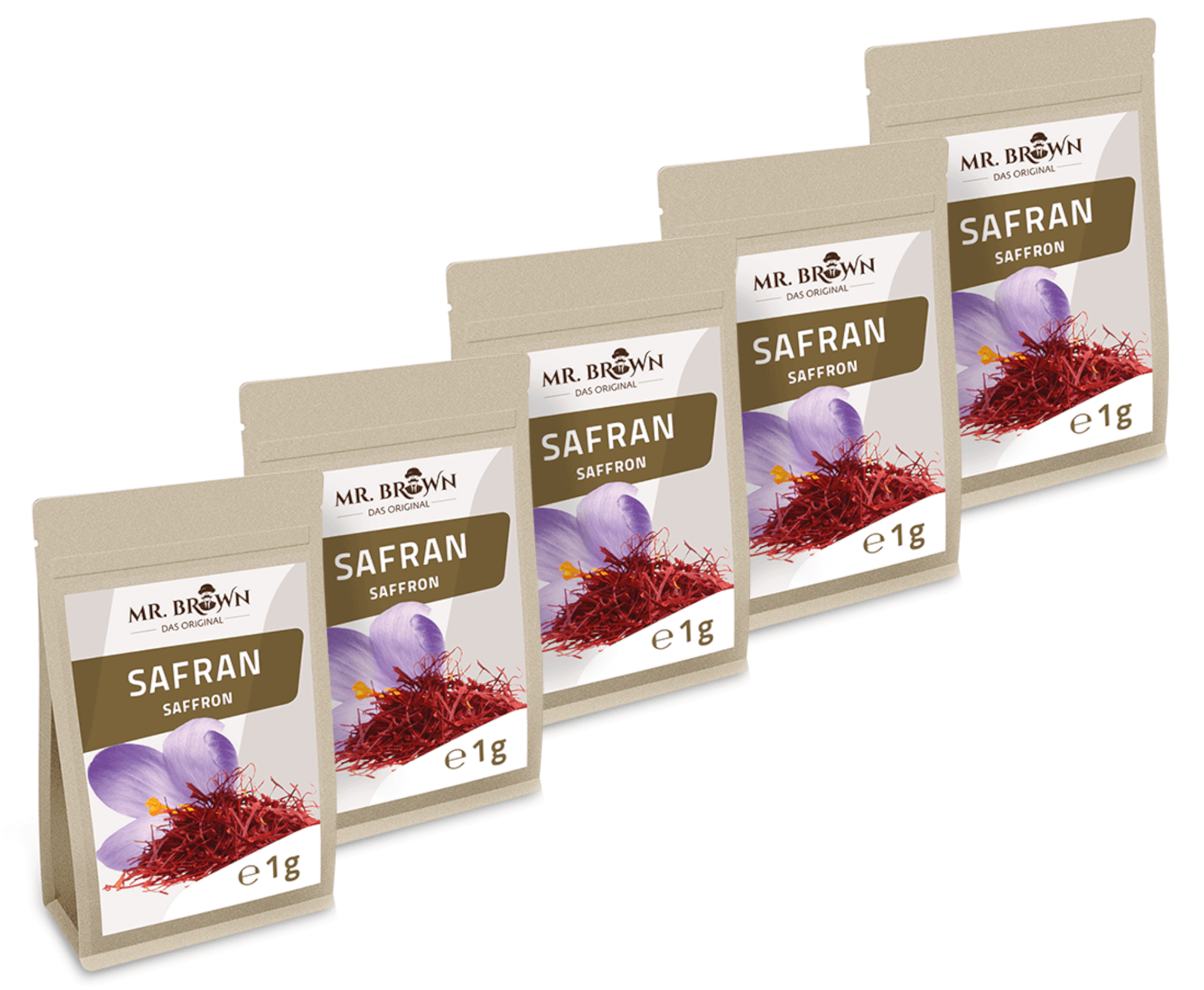 Safranfäden 5 x 1 g | Spitzenkategorie 1
