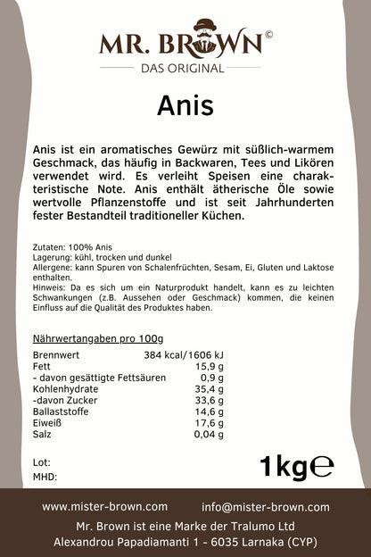 Anis ganz 1 kg