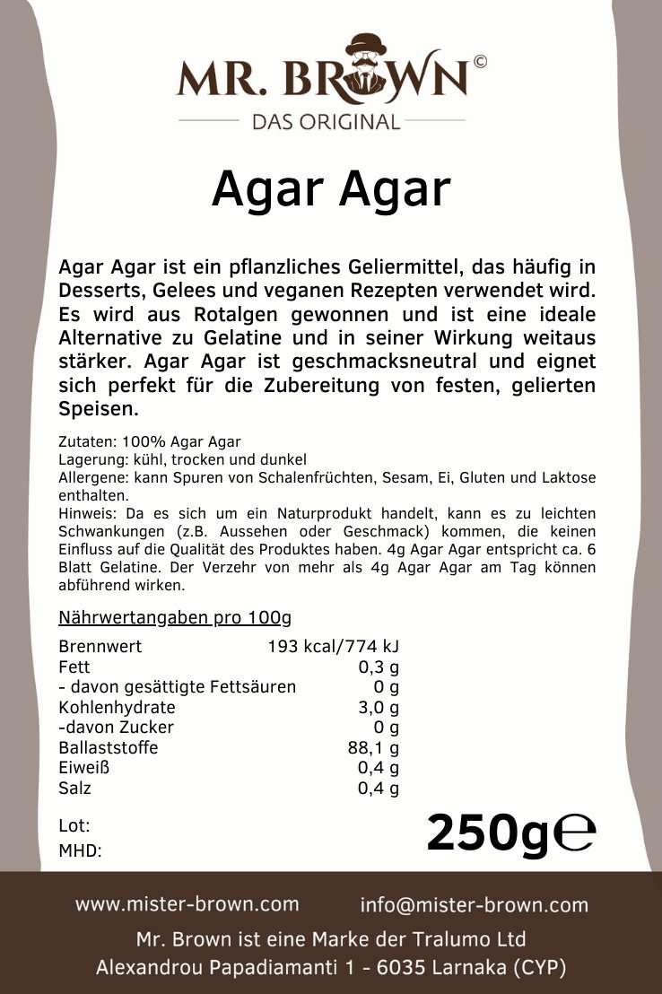 Agar Agar Pulver 250g