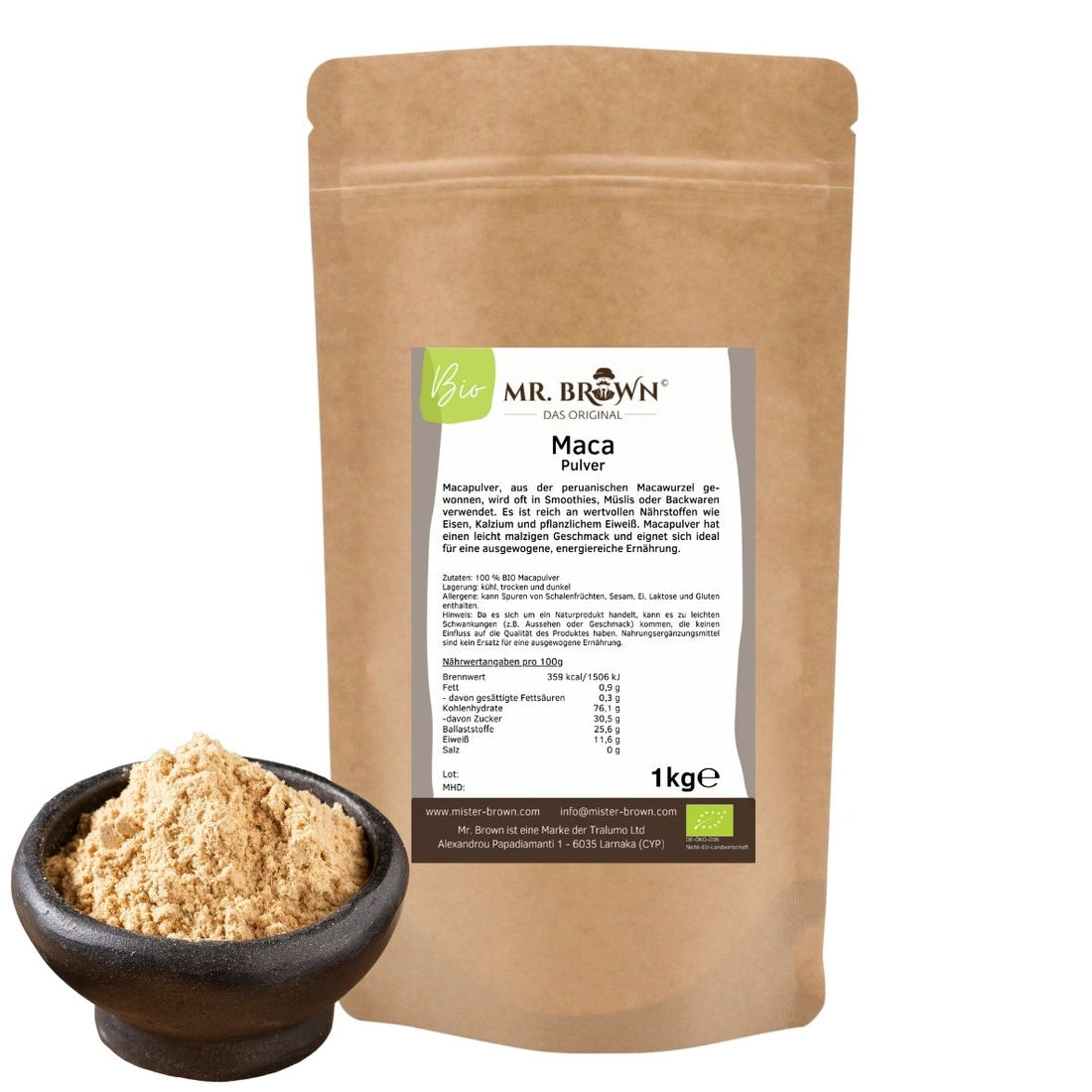 BIO Maca Pulver 1kg