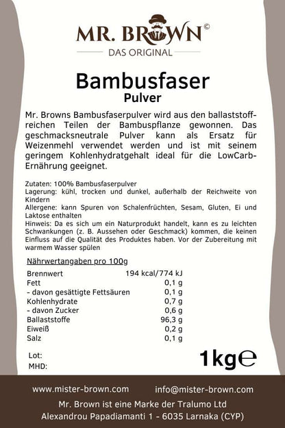 Bambusfaserpulver 1kg