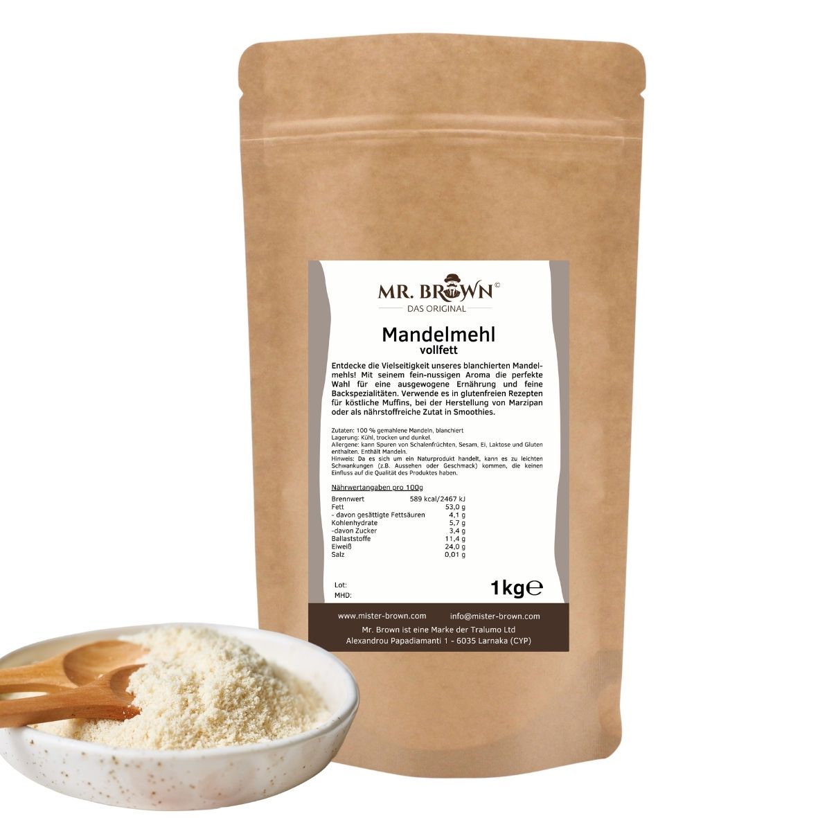 Mandelmehl vollfett 1kg