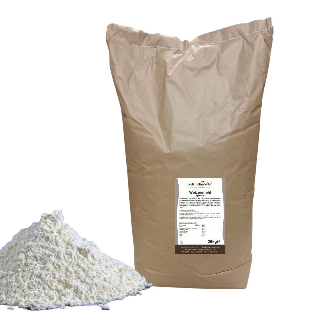 Weizenmehl Typ 405 - 25kg Sack