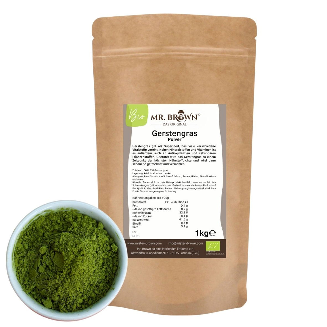 BIO Gerstengraspulver 1kg