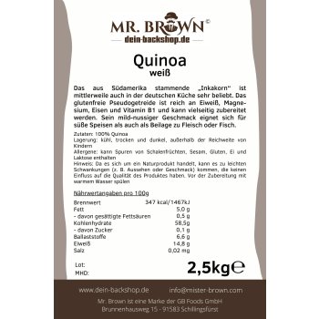 BIO Quinoa weiß 2000g