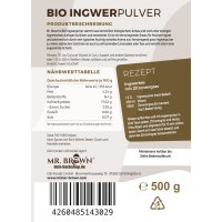 BIO Ingwerpulver 500 g | kbA |